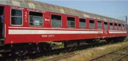 Vagon cuseta Ex. DB, tip Bcm, CFR, versiunea rosie